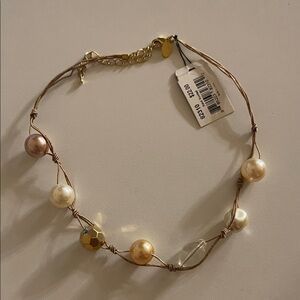 Cookie Lee choker necklace. Brand new hand knotted.